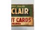 Very rare Sinclair credit card sign