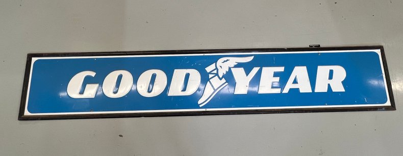Goodyear Pressed Metal Sign