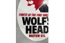Original double sided Woff's motor head oil sign