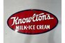 Original Porcelain double sided Ice Cream sign