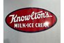 Original Porcelain double sided Ice Cream sign