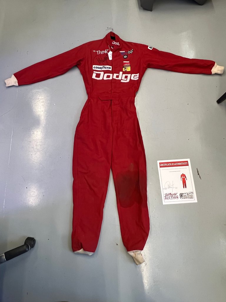 Ted Nugent's Original race suit (autographed with COA)