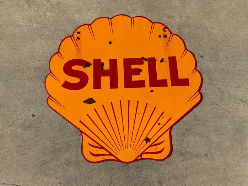 Porcelain Shell Sign