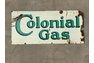 Original double sided Colonial porcelain sign