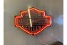 Harley-Davidson Motor Cycles Logo Ghost Clock with Neon