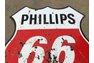 Original double sided porcelain Phillips 66 sign