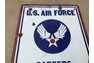 Rare Porcelain double sided Army / Air-Force Career sign