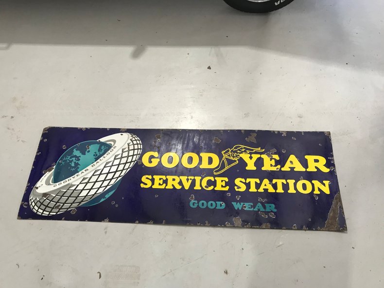 Rare Original circa 20' GoodyearGood Wear Service Station Porcelain sign