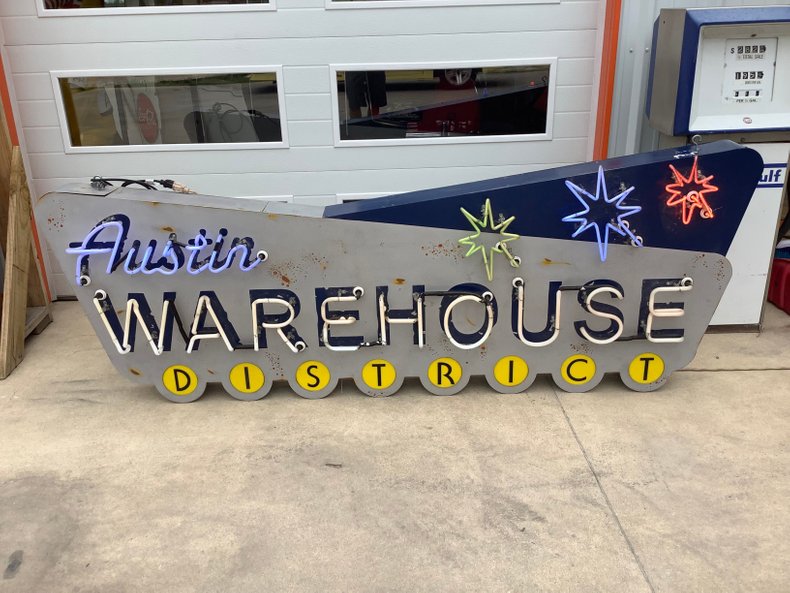 Austin Warehouse District Neon Sign