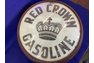 Vintage Original  Red Crown Gasoline Pump Globe unrestored
