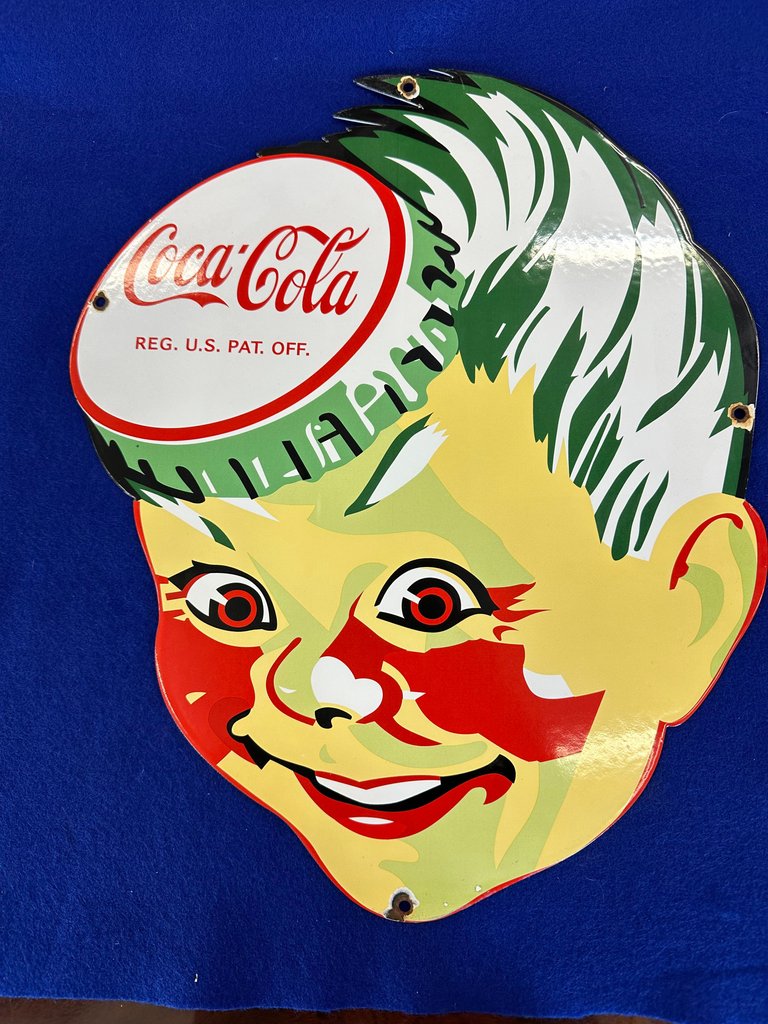 Coke "Sprite Boy" Porcelain Sign