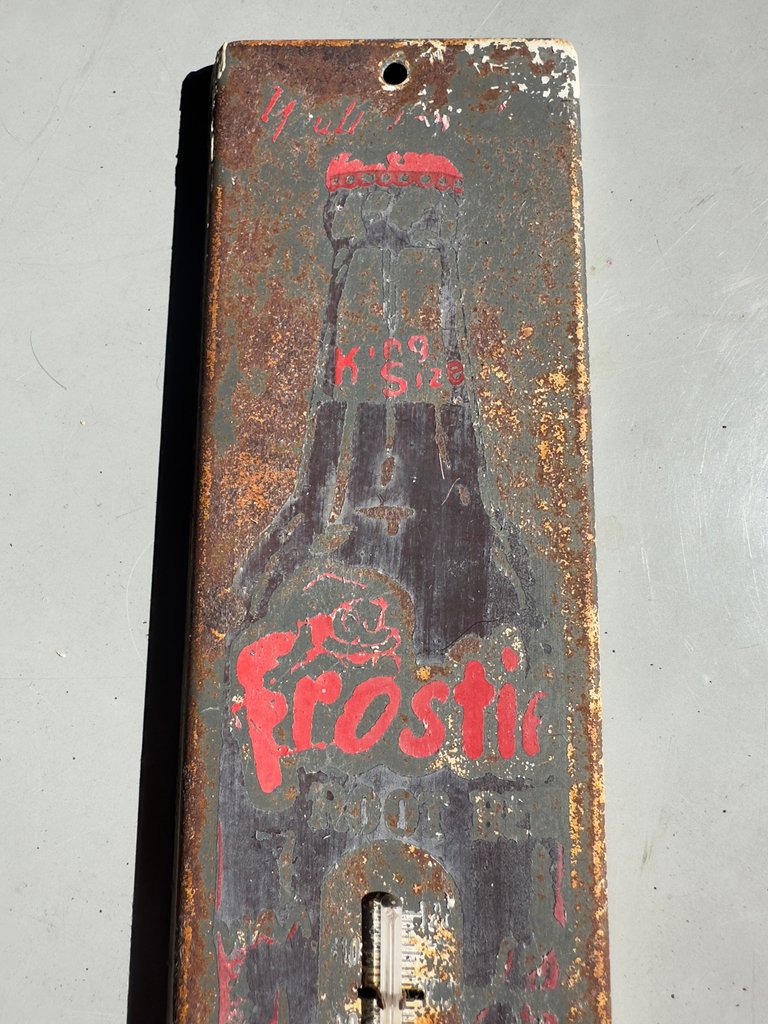 Vintage Frostie Root Beer Thermometer Sign