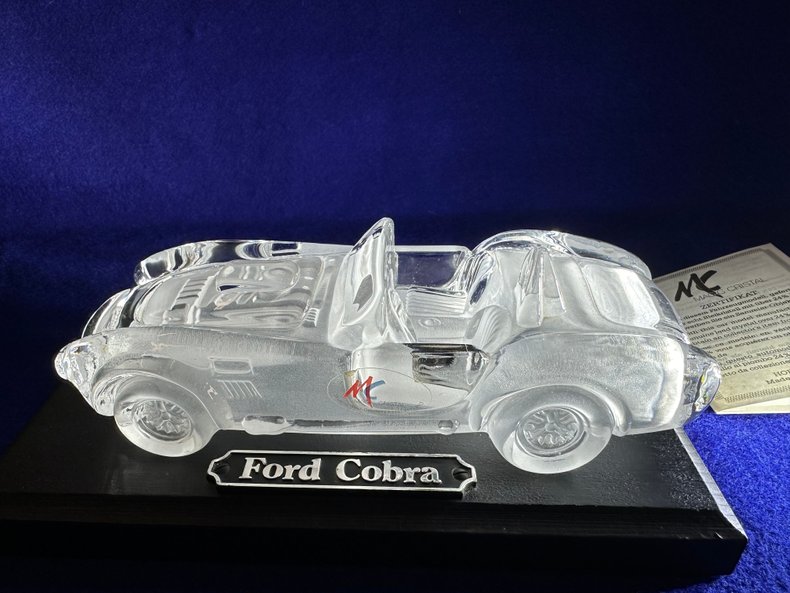 Ford Shelby Cobra Lead Crystal Model by Karl Hofbauer