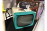 Way cool 50's turquoise portable TV GE