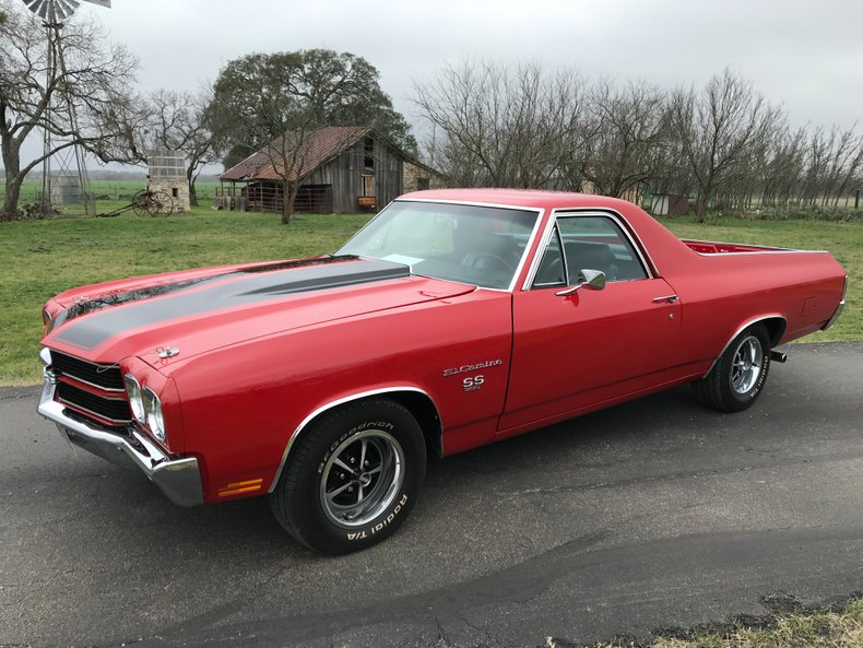 1970 Chevrolet El Camino SS 396 Build sheet buckets cowl hood 396 V8 3 Spee...