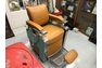 Refurbished vintage Barber Chair Ostrich interior and turqoise