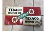 Two sided Texaco Motor Oil sign