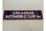 Porcelain Arkansas Automobile Club Sign