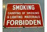 Porcelain Smoking Forbidden Sign