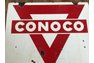 RARE DOUBLE SIDED PORCELAIN CONOCO SIGN 27 X 30