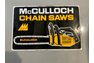 Original McCullough chainsaw sign