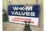 WKM valve service sign double sided porcelain