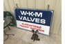 WKM valve service sign double sided porcelain