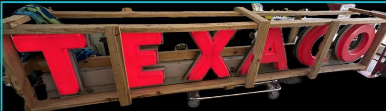 12 Ft T E X A C O original light up letters 50's circa | Street Dreams ...