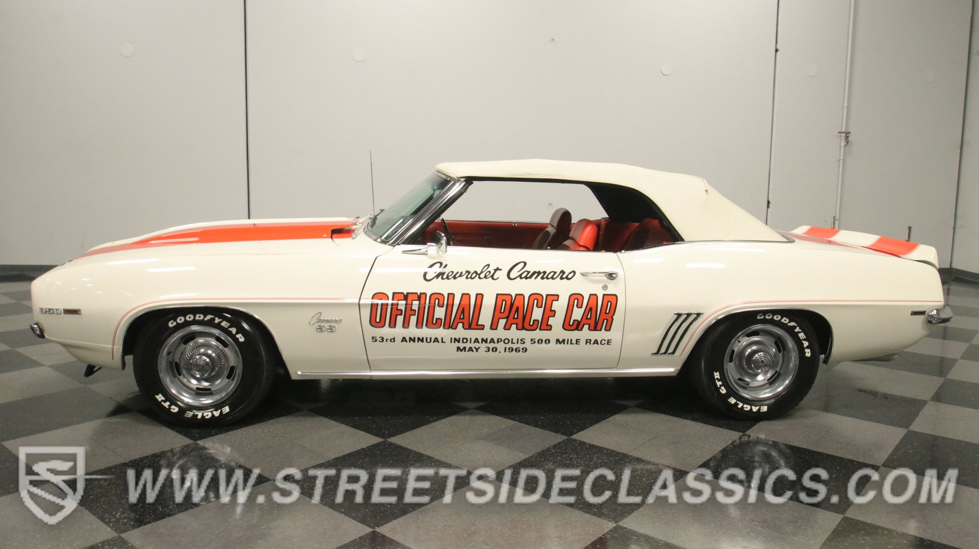 1969 chevrolet camaro rs ss indy 500 pace car