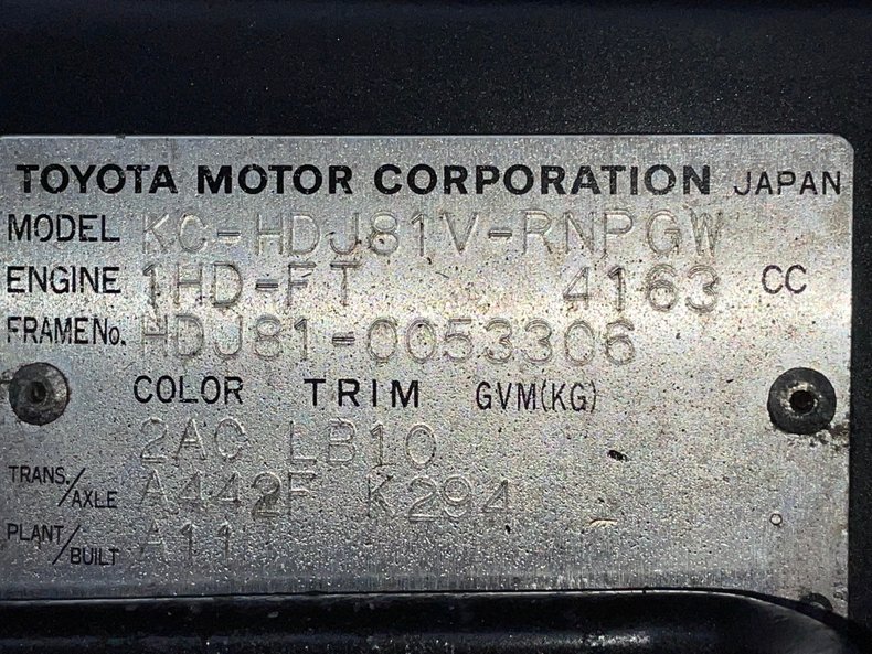 1995 Toyota Land Cruiser 59