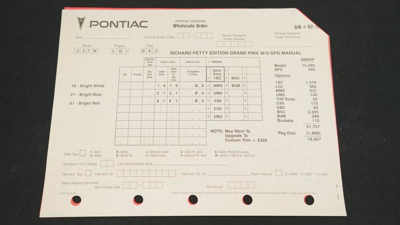 1992 Pontiac Grand Prix 60
