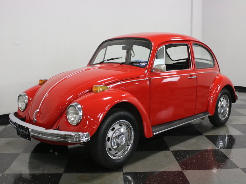 N Scale 1970 Red VW Bug 