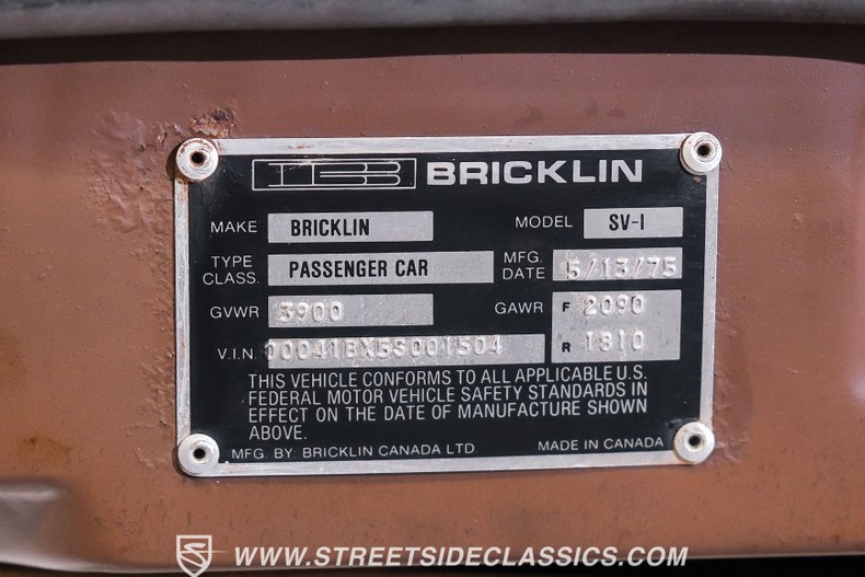 1975 Bricklin SV-1 65