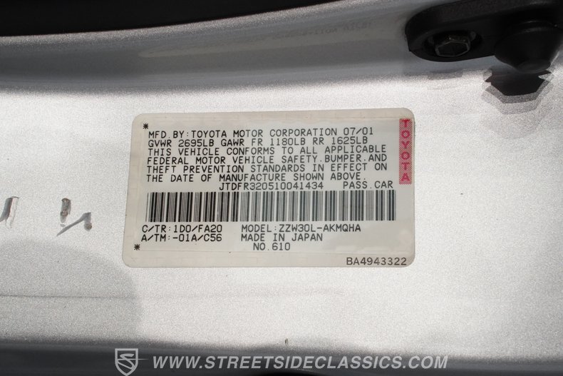 2001 Toyota MR2 75