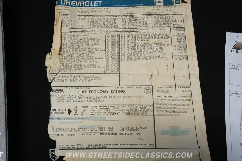 1984 Chevrolet Monte Carlo 80