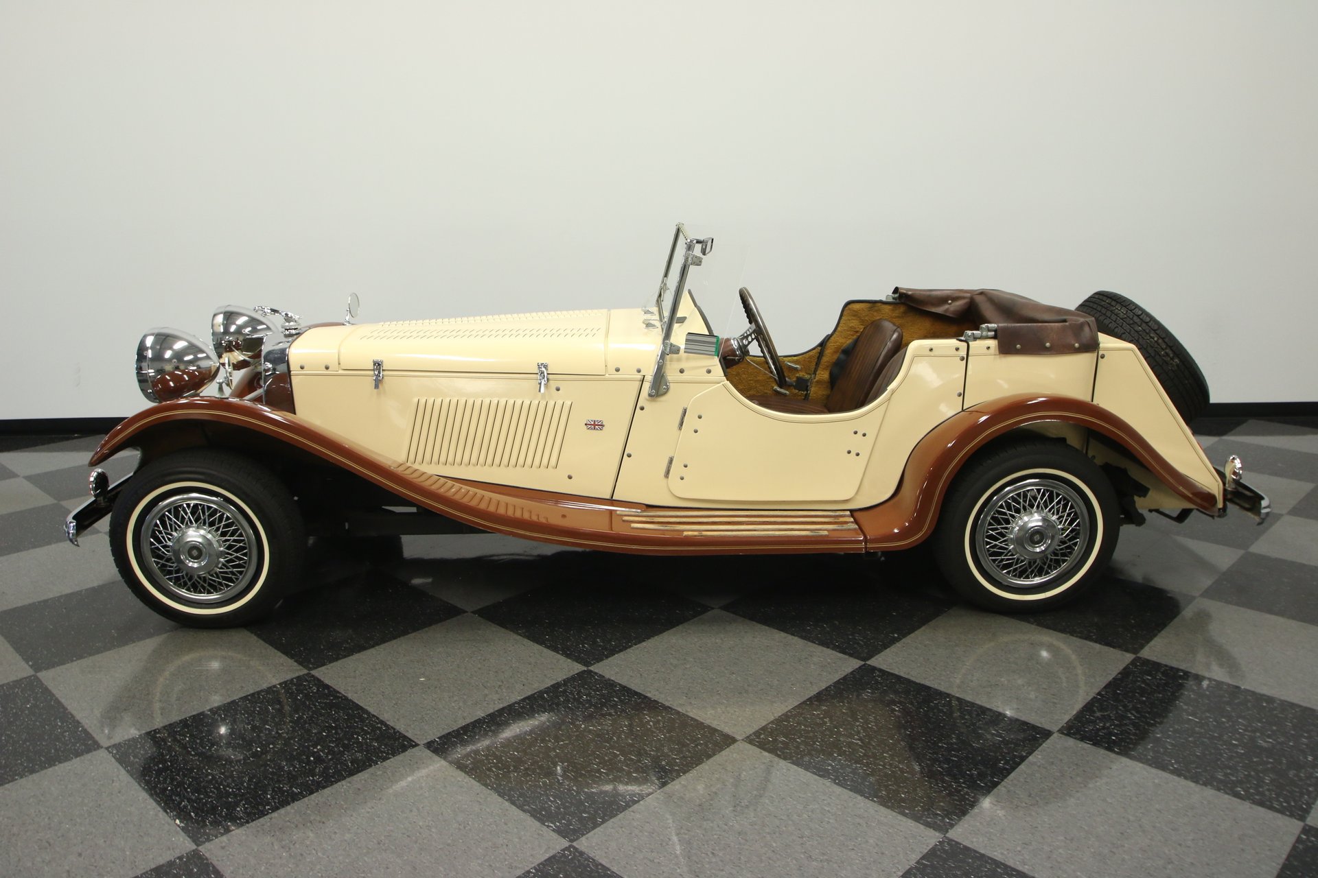 1937 Jaguar SS100 roadster replica double sided 8 1/2x11inch.color picture $7.00 