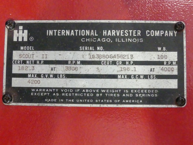 1971 International Harvester Scout II 57