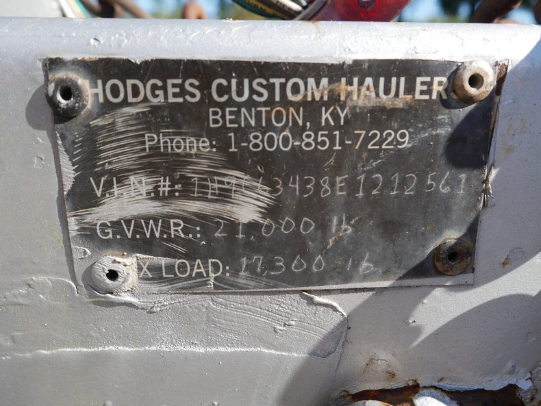 1984 Hodges Custom 2 Car Open Trailer 17
