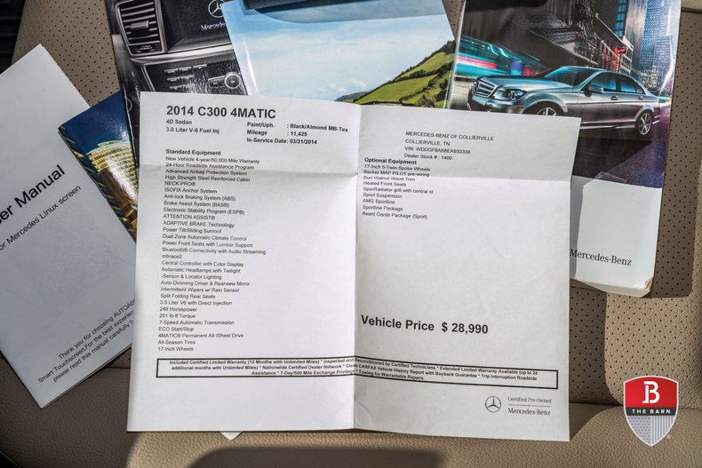 For Sale 2014 Mercedes-Benz 300