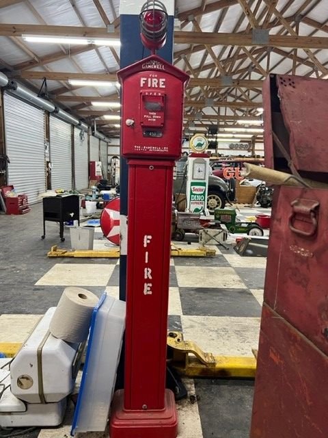 Collectible item original fire alarm pole