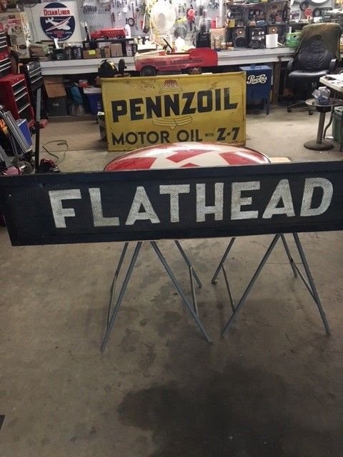 Collectible item flathead sign