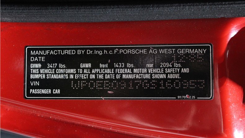 1986 Porsche Carrera Targa