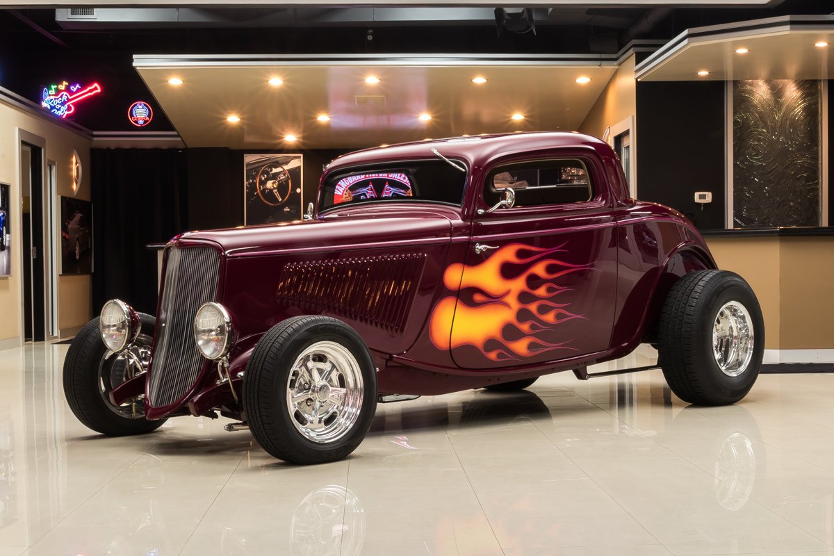 1934 ford 3 window coupe street rod
