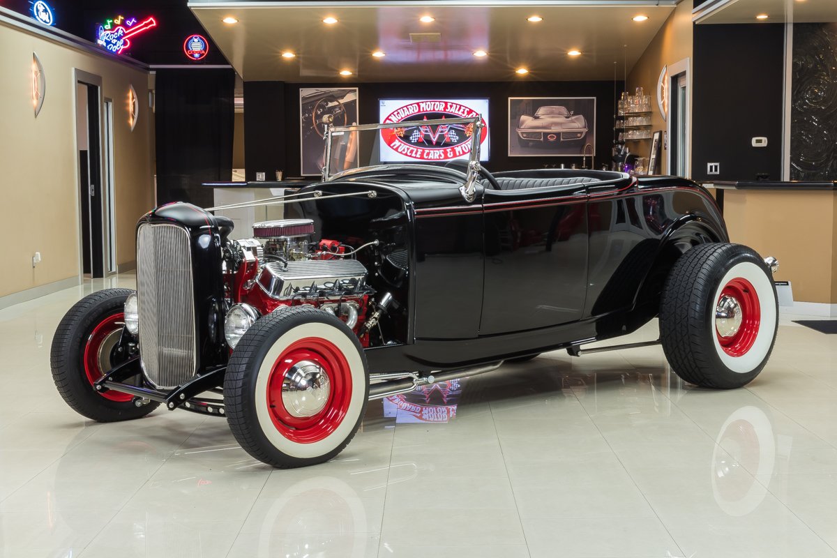 1932 ford roadster street rod.