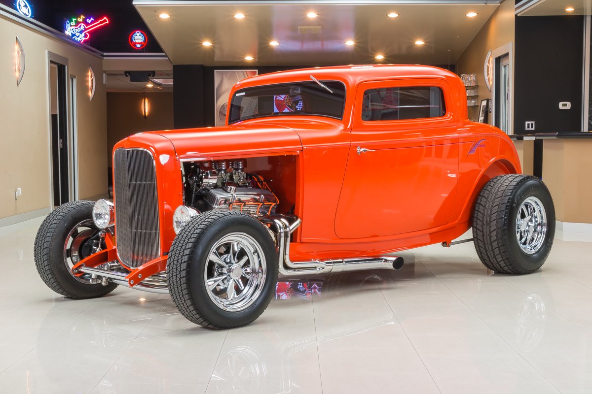 1932 ford 3 window coupe street rod
