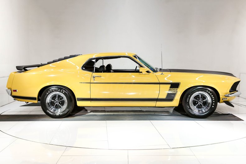 1969 FORD MUSTANG BOSS 302 AIR CLEANER TOP LID DECAL STICKER NEW YELLOW 