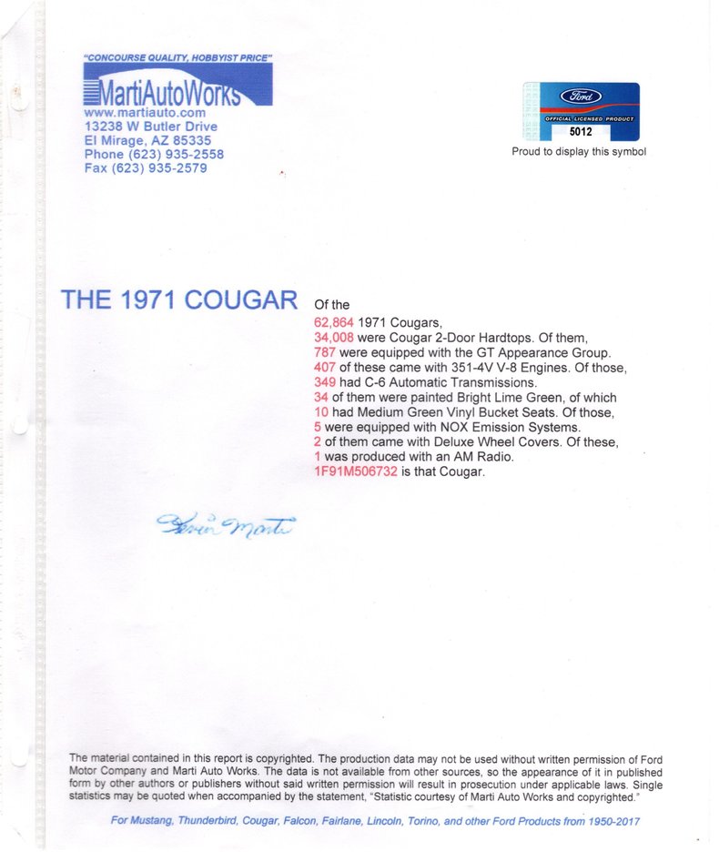 1971 Mercury Cougar