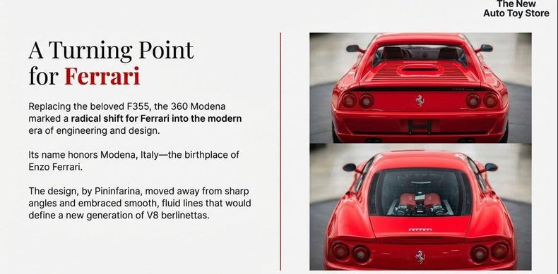 2001 Ferrari 360 105