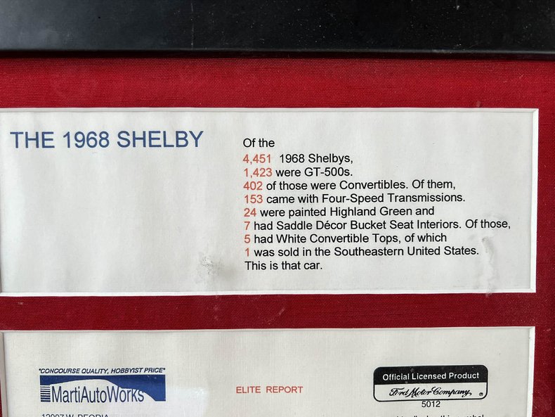 1968 Ford Shelby 126
