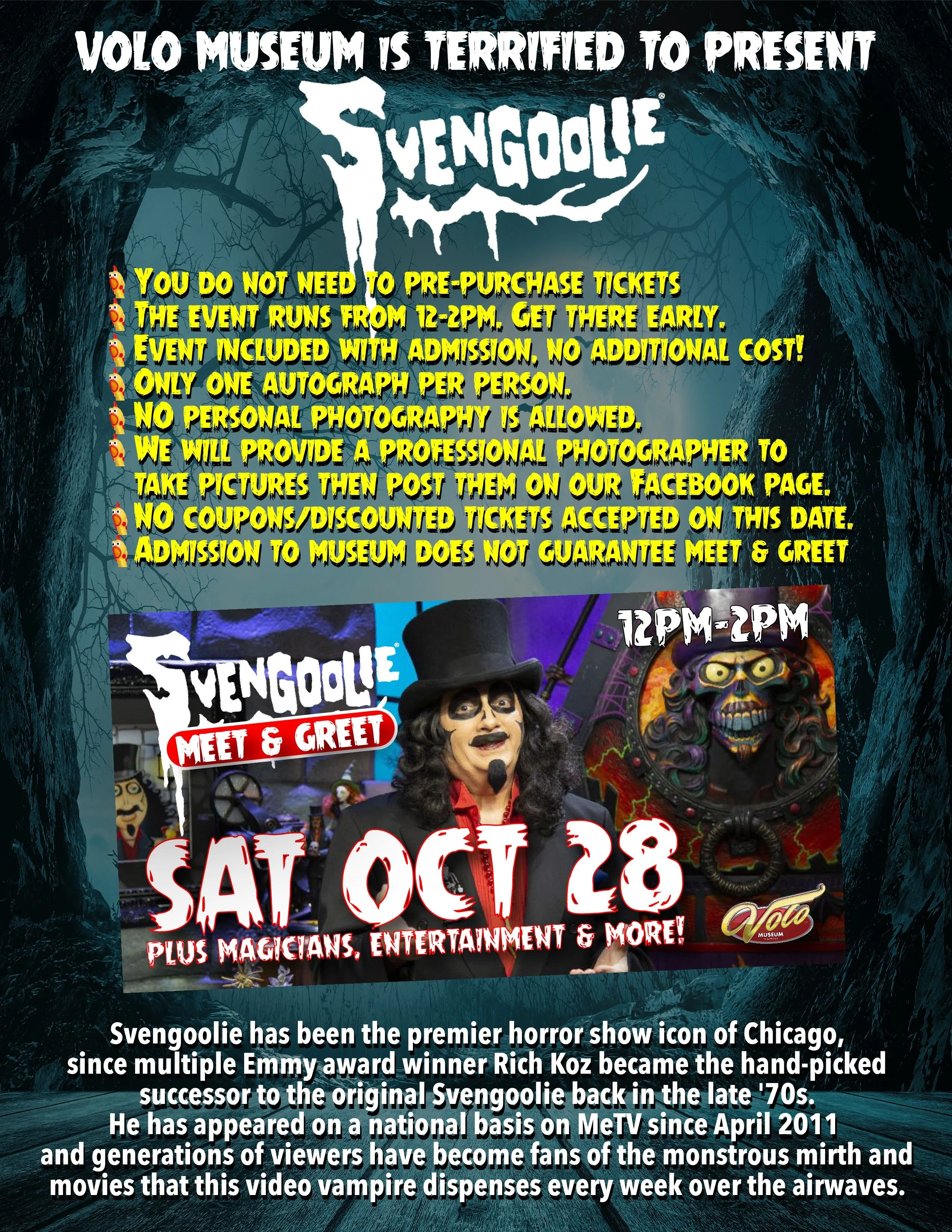 Svengoolie meet and greet at Volo Museum